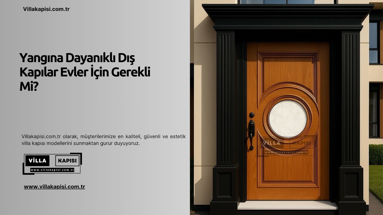 Yangına Dayanıklı Dış Kapılar Evler İçin Gerekli Mi? #villakapisi #celikkapi #interiordesign #decor