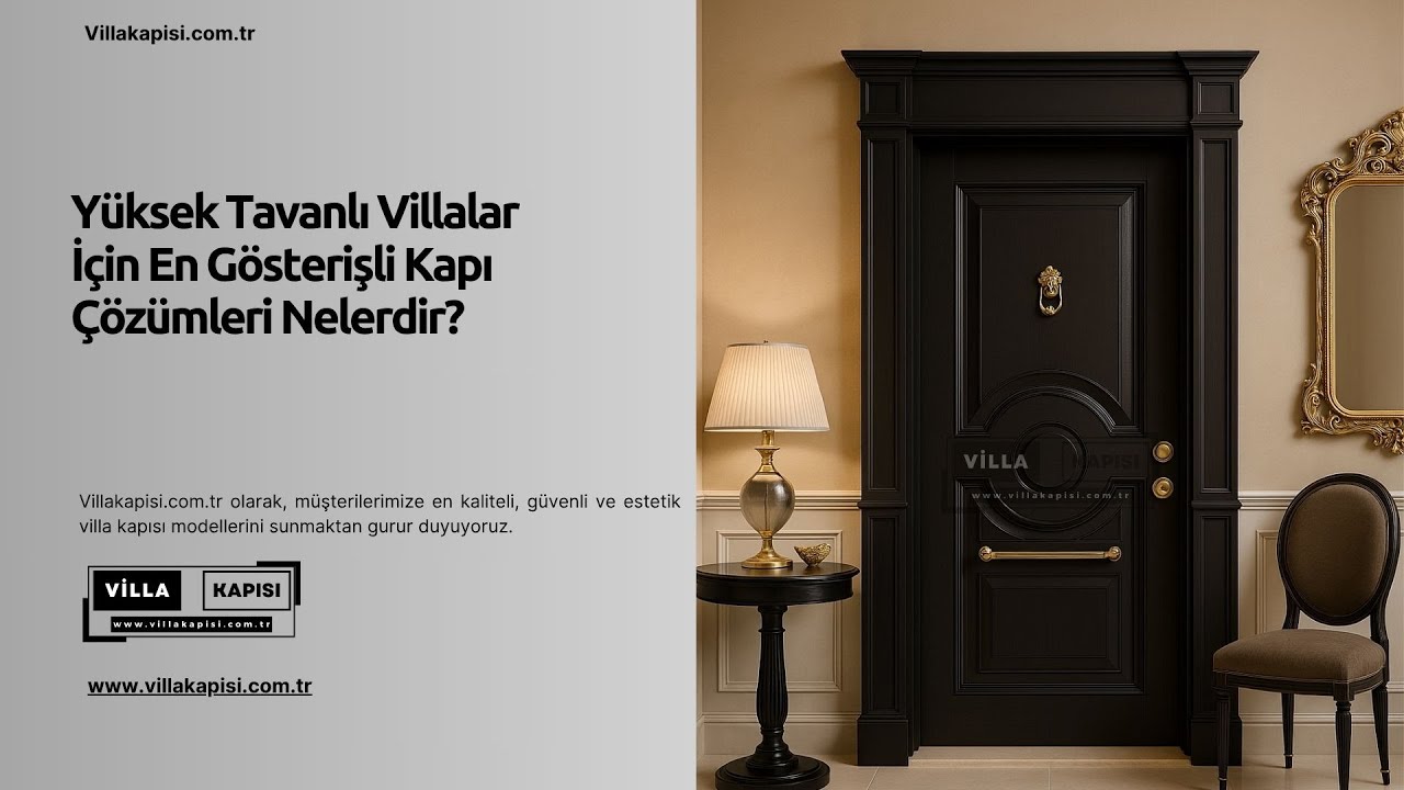 🏰 Yüksek Tavanlı Villalar İçin En Gösterişli Kapı Çözümleri Nelerdir? #villakapisi #celikkapi