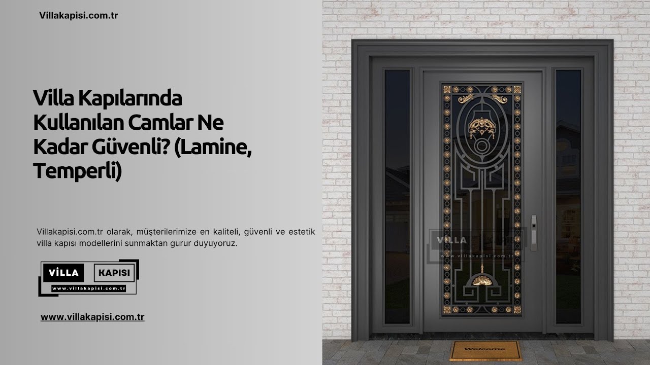 🛡️ Villa Kapılarında Kullanılan Camlar Ne Kadar Güvenli? (Lamine, Temperli) #villakapisi #celikkapi