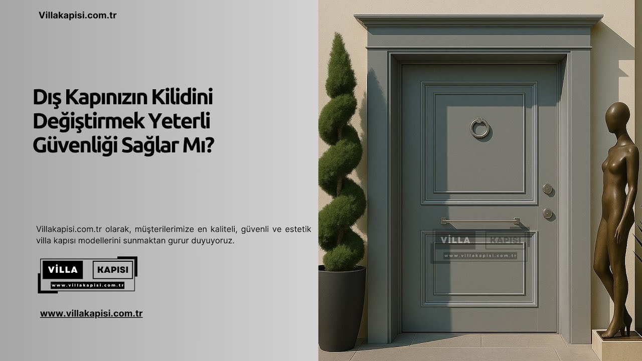 Dış Kapınızın Kilidini Değiştirmek Yeterli Güvenliği Sağlar Mı? #villakapisi #celikkapi #decoration