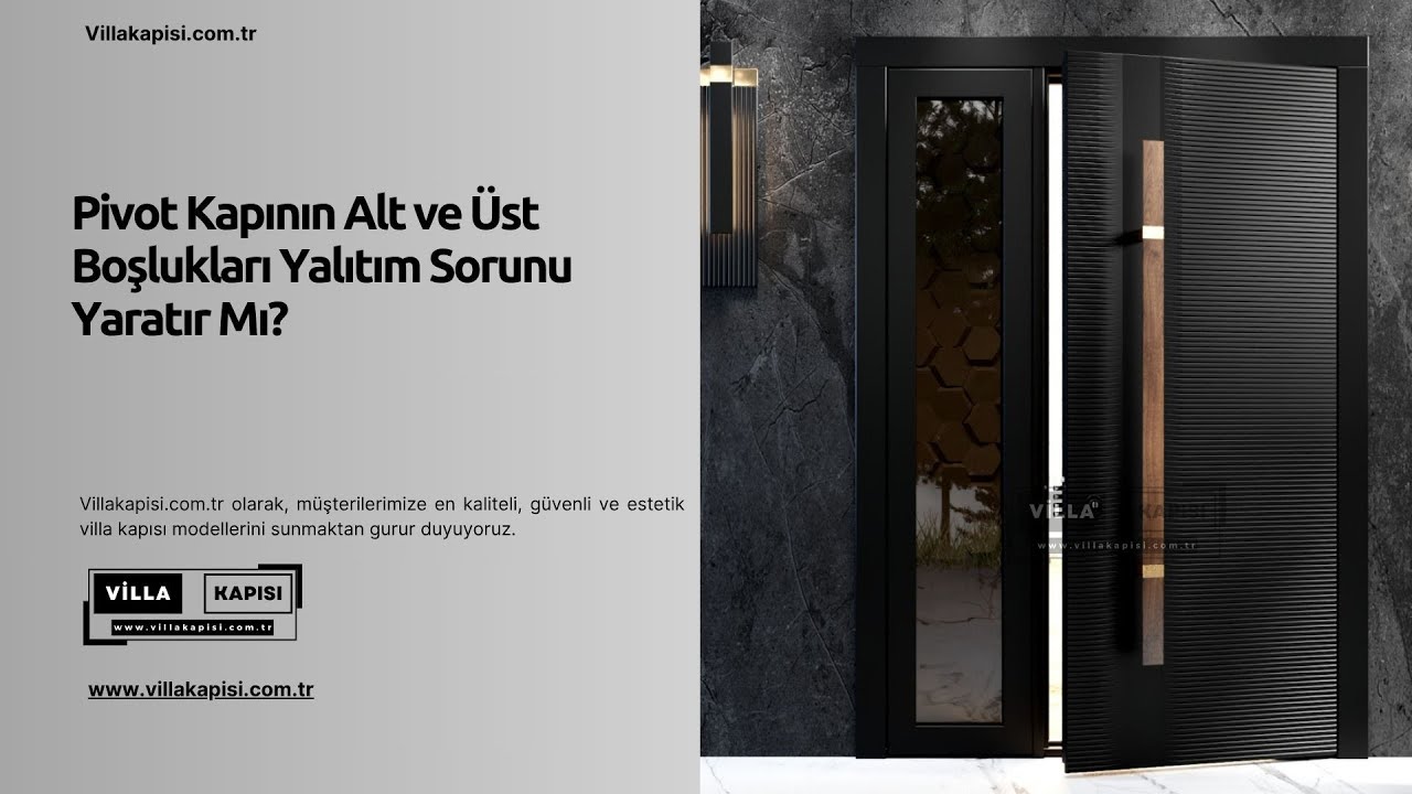 Pivot Kapının Alt ve Üst Boşlukları Yalıtım Sorunu Yaratır Mı? #villakapisi #celikkapi #decoration