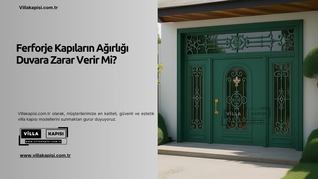 Ferforje Kapıların Ağırlığı Duvara Zarar Verir Mi? #villakapisi #celikkapi #interiordesign #decor