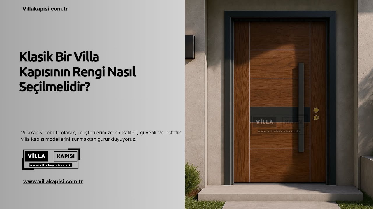 Klasik Bir Villa Kapısının Rengi Nasıl Seçilmelidir? #villakapisi #celikkapi #interiordesign #decor
