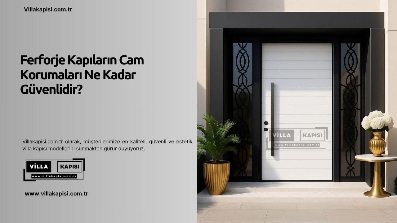 Ferforje Kapıların Cam Korumaları Ne Kadar Güvenlidir? #villakapisi #celikkapi #interiordesign