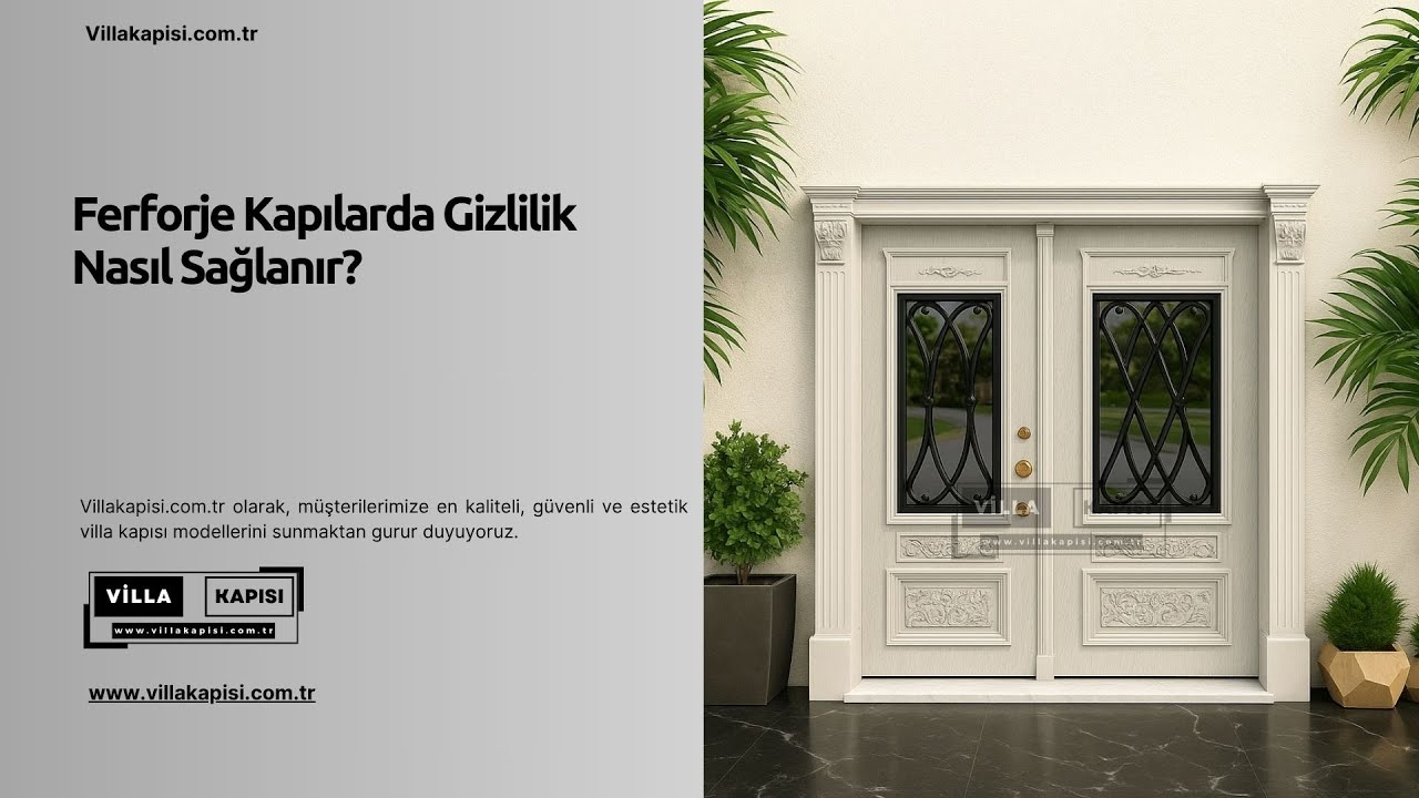 Ferforje Kapılarda Gizlilik Nasıl Sağlanır? #villakapisi #celikkapi #interiordesign #homedecoration