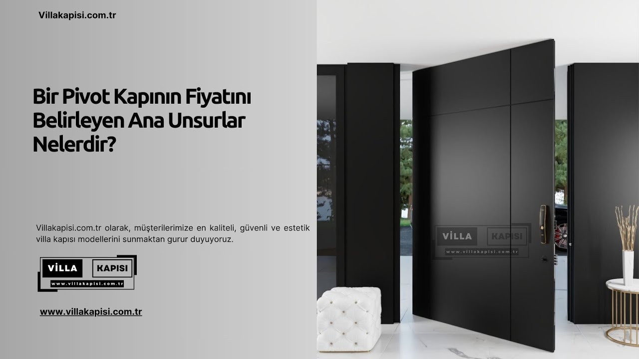 Bir Pivot Kapının Fiyatını Belirleyen Ana Unsurlar Nelerdir? #villakapisi #celikkapi #interiordesign