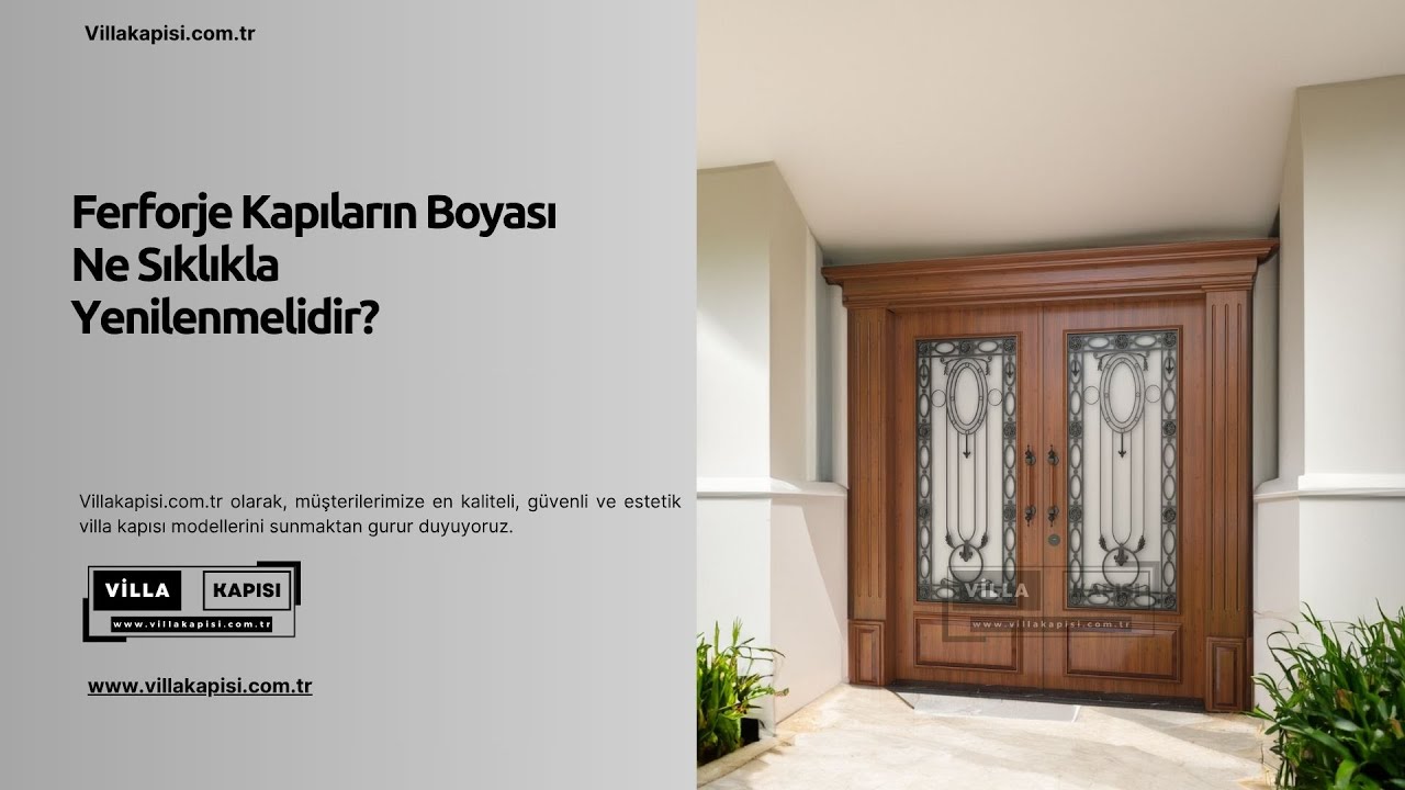 Ferforje Kapıların Boyası Ne Sıklıkla Yenilenmelidir? #villakapisi #celikkapi #interiordesign