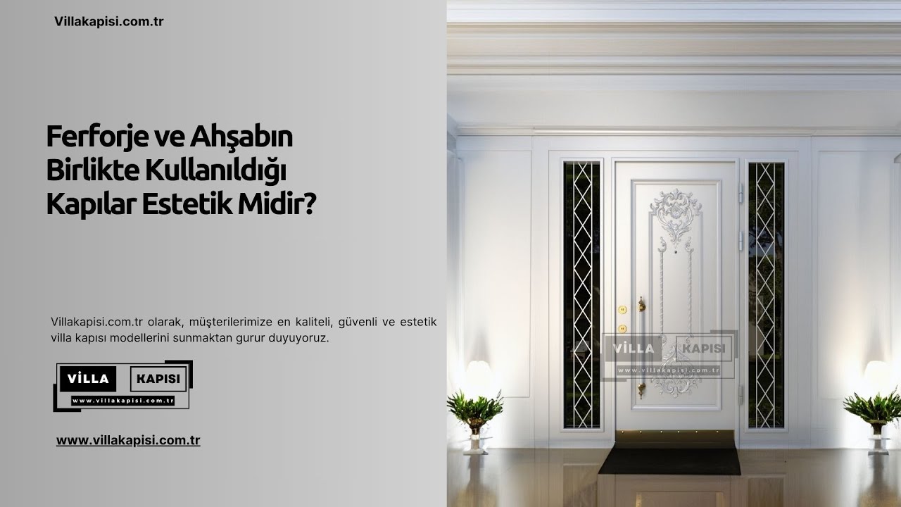 Ferforje ve Ahşabın Birlikte Kullanıldığı Kapılar Estetik Midir? #villakapisi #celikkapi #decoration