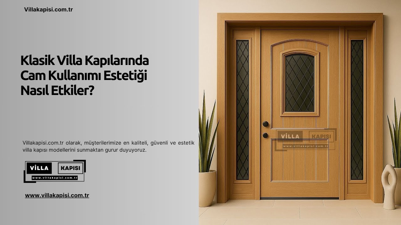 Klasik Villa Kapılarında Cam Kullanımı Estetiği Nasıl Etkiler? #villakapisi #celikkapi #decoration