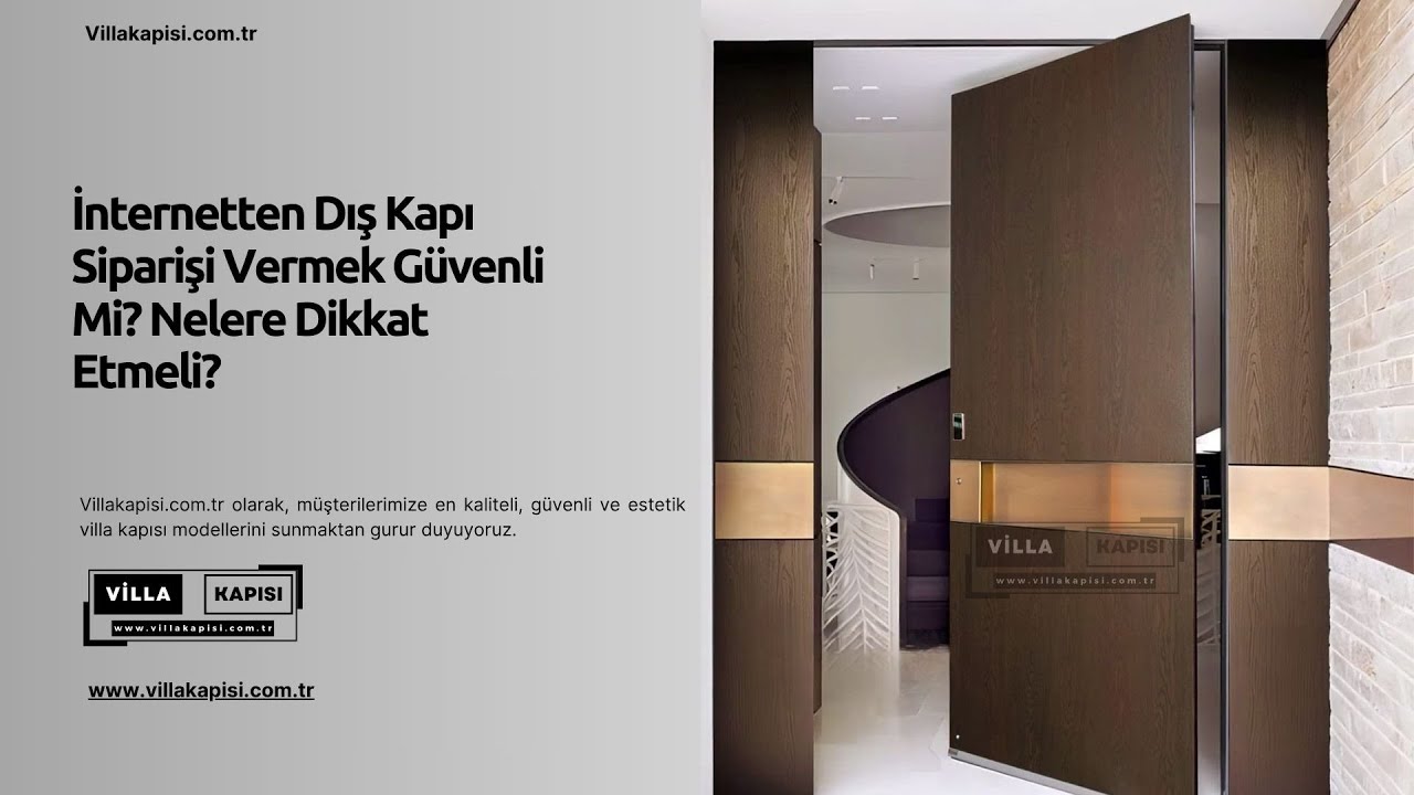 🛡️ İnternetten Kapı Siparişi Vermek Güvenli Mi? #villakapisi #celikkapi #interiordesign #decoration