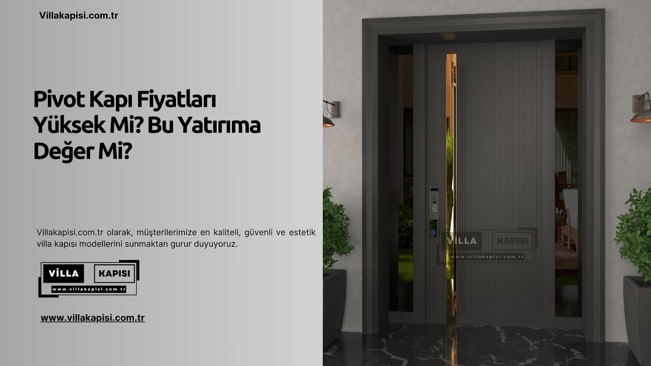 Pivot Kapı Fiyatları Yüksek Mi? Bu Yatırıma Değer Mi? #villakapisi #celikkapi #interiordesign #decor