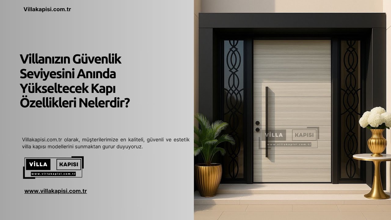 Villanızın Güvenlik Seviyesini Anında Yükseltecek Kapı Özellikleri Nelerdir? #villakapisi #celikkapi