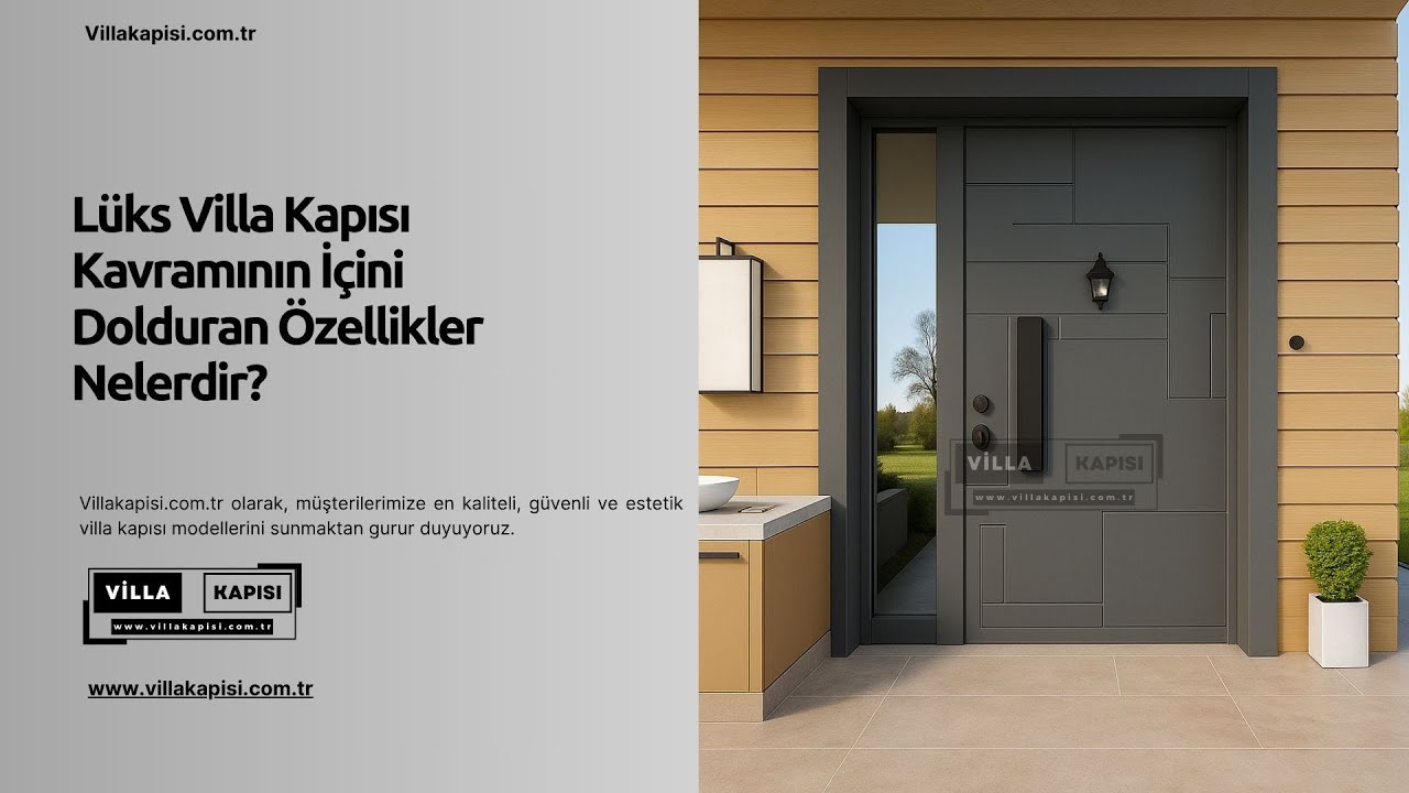 Lüks Villa Kapısı Kavramının İçini Dolduran Özellikler Nelerdir? #villakapisi #celikkapi #decoration