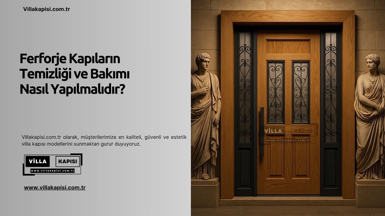 Ferforje Kapıların Temizliği ve Bakımı Nasıl Yapılmalıdır? #villakapisi #celikkapi #interiordesign