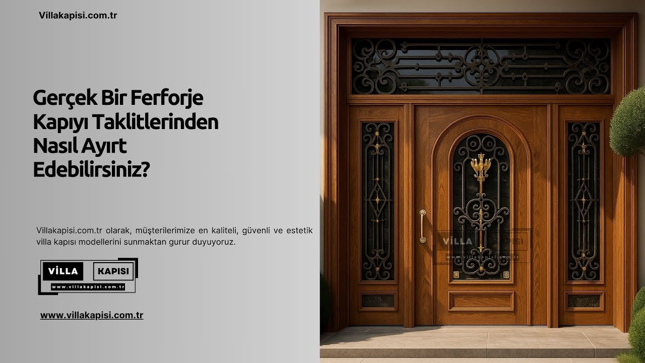 Gerçek Bir Ferforje Kapıyı Taklitlerinden Nasıl Ayırt Edebilirsiniz? #villakapisi #celikkapi #decor