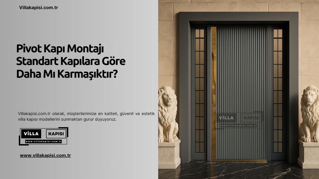 Pivot Kapı Montajı Standart Kapılara Göre Daha Mı Karmaşıktır? #villakapisi #celikkapi #decor