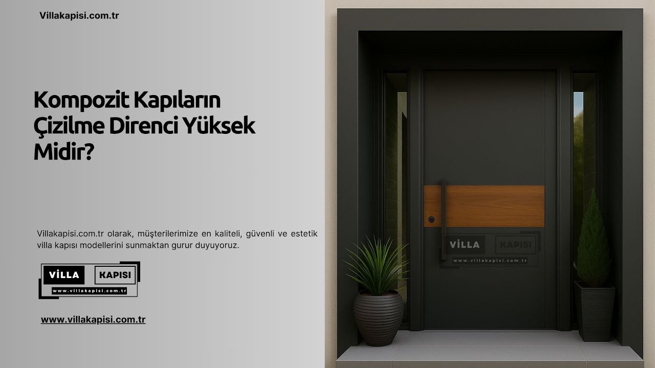 Kompozit Kapıların Çizilme Direnci Yüksek Midir? #villakapisi #celikkapi #interiordesign #decoration