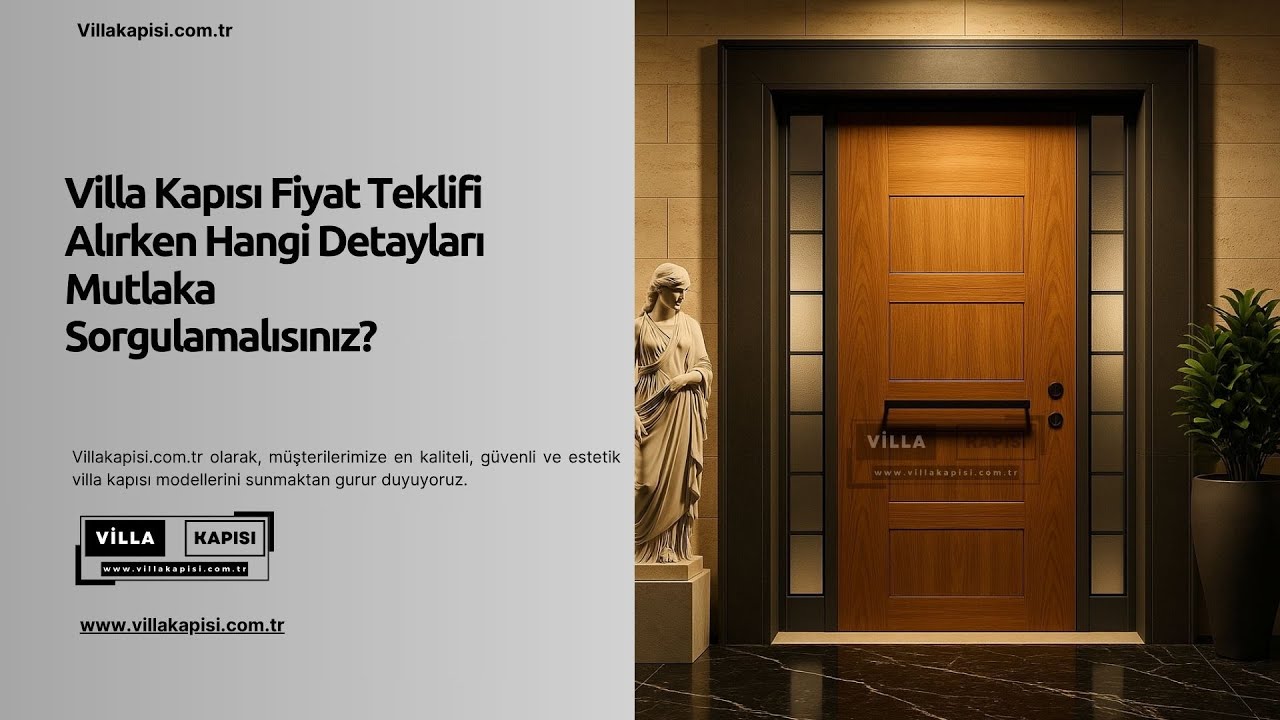 Villa Kapısı Fiyat Teklifi Alırken Hangi Detayları Mutlaka Sorgulamalısınız? #villakapisi #celikkapi