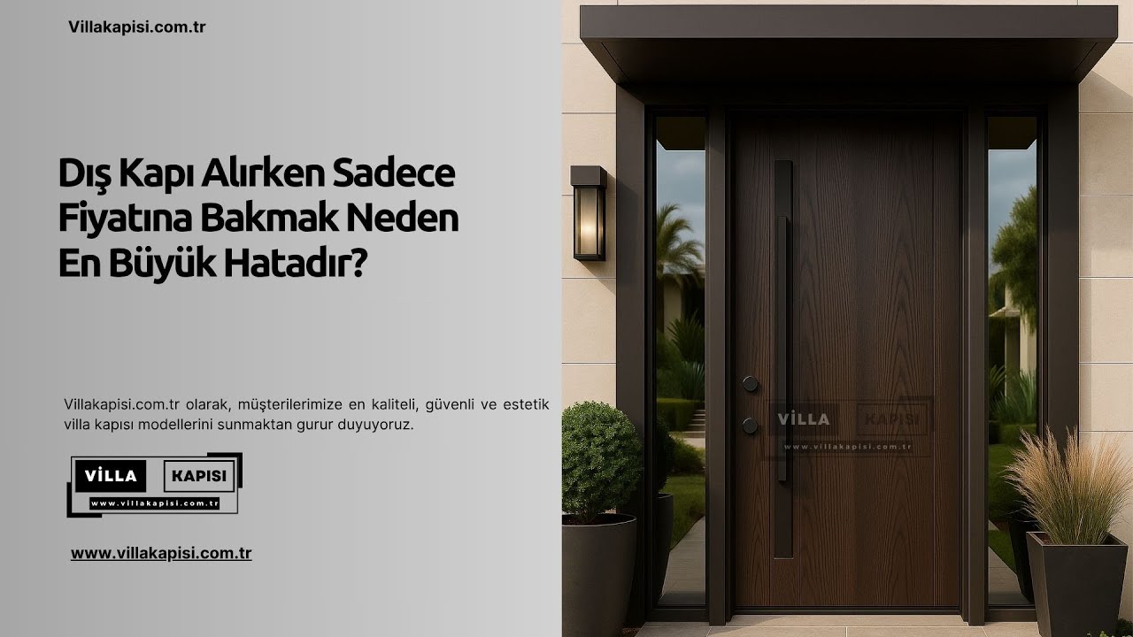 Dış Kapı Alırken Sadece Fiyatına Bakmak Neden En Büyük Hatadır? #villakapisi #celikkapi #decoration