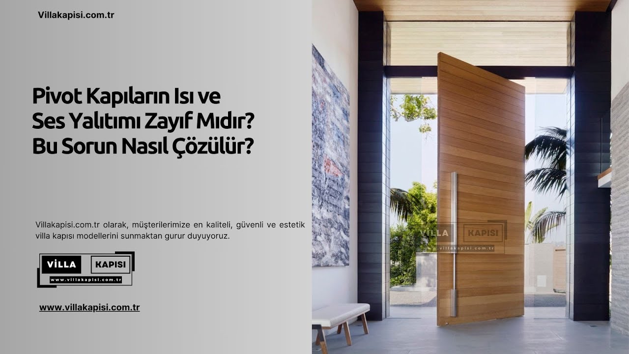 Pivot Kapıların Isı ve Ses Yalıtımı Zayıf Mıdır? Bu Sorun Nasıl Çözülür? #villakapisi #celikkapi