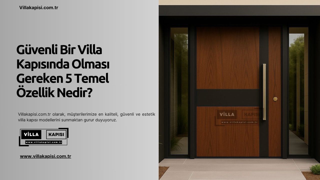 🛡️Güvenli Bir Villa Kapısında Olması Gereken 5 Temel Özellik #villakapisi #celikkapi #interiordesign