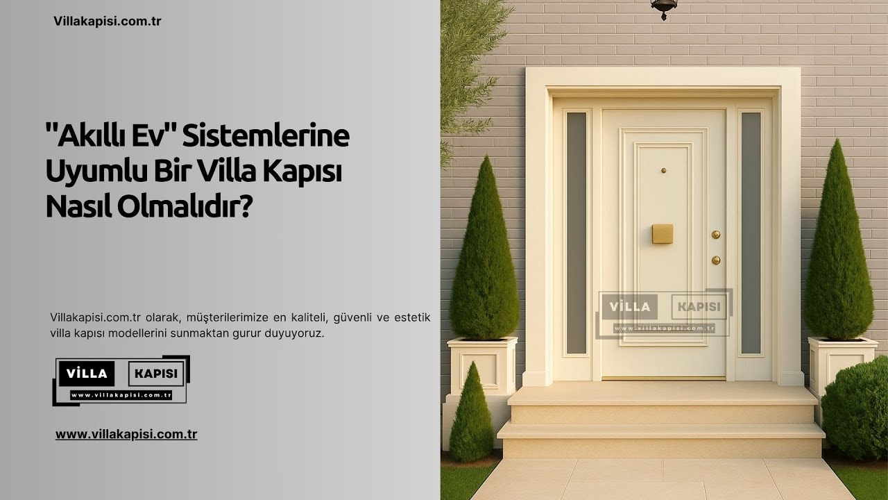 “Akıllı Ev” Sistemlerine Uyumlu Bir Villa Kapısı Nasıl Olmalıdır? #villakapisi #celikkapi #decor