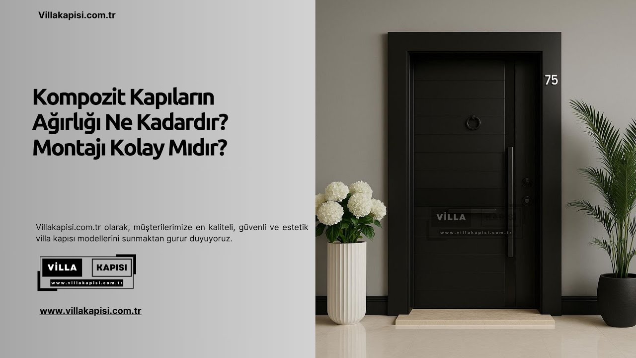Kompozit Kapıların Ağırlığı Ne Kadardır? Montajı Kolay Mıdır? #villakapisi #celikkapi #decoration