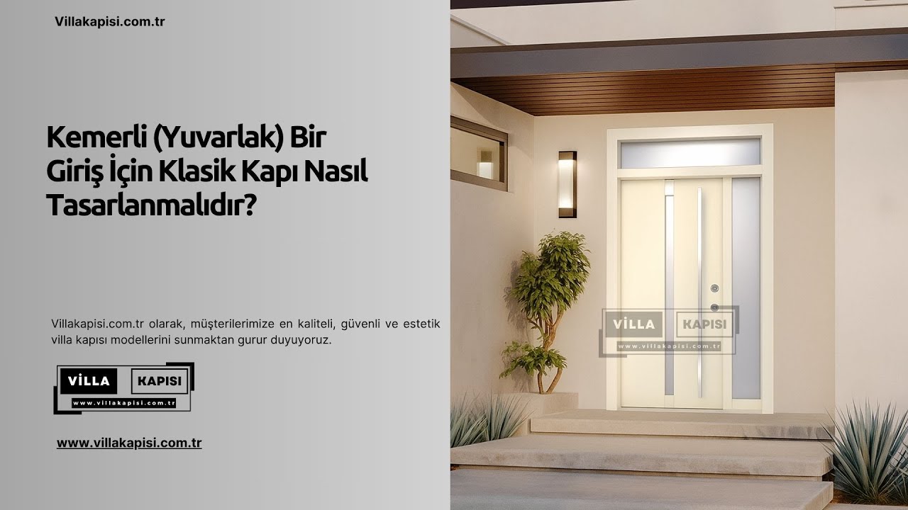 Kemerli (Yuvarlak) Bir Giriş İçin Klasik Kapı Nasıl Tasarlanmalıdır? #villakapisi #celikkapi #decor
