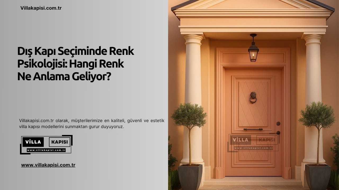 Dış Kapı Seçiminde Renk Psikolojisi: Hangi Renk Ne Anlama Geliyor? #villakapisi #celikkapi #decor