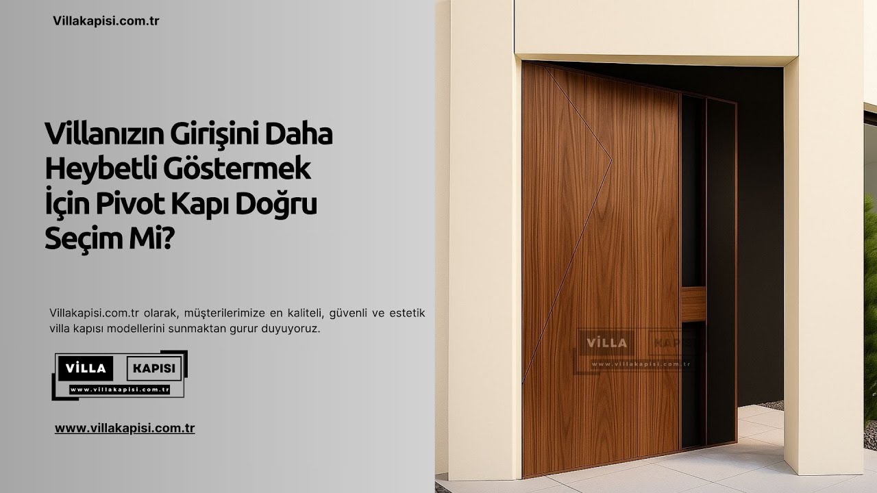 Villanızın Girişini Daha Heybetli Göstermek İçin Pivot Kapı Doğru Seçim Mi? #villakapisi #celikkapi