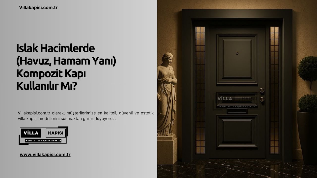 Islak Hacimlerde (Havuz, Hamam Yanı) Kompozit Kapı Kullanılır Mı? #villakapisi #celikkapi #decor
