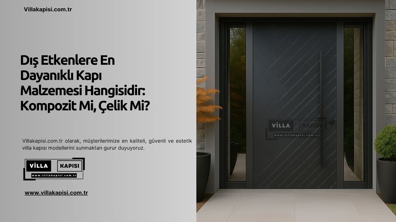 Dış Etkenlere En Dayanıklı Kapı Malzemesi Hangisidir: Kompozit Mi, Çelik Mi? #celikkapi #villakapisi