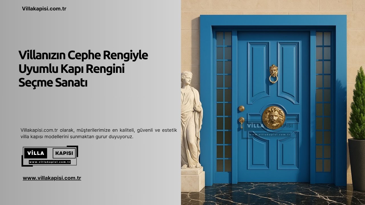 🎨 Villanızın Cephe Rengiyle Uyumlu Kapı Rengini Seçme Sanatı #villakapisi #celikkapi #interiordesign
