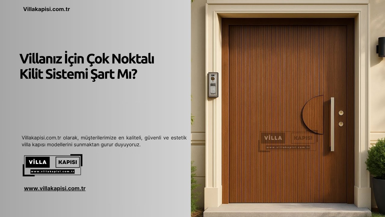 Villanız İçin Çok Noktalı Kilit Sistemi Şart Mı? #villakapisi #celikkapi #interiordesign #decor