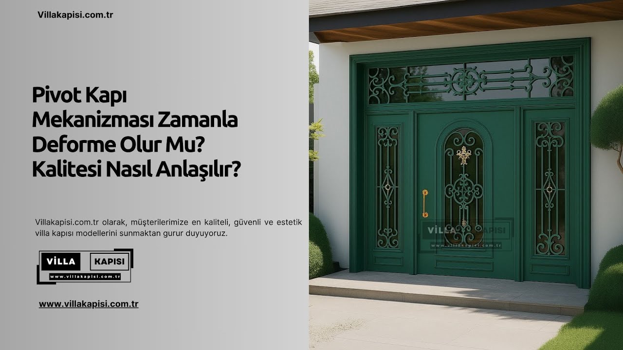 Pivot Kapı Mekanizması Zamanla Deforme Olur Mu? Kalitesi Nasıl Anlaşılır? #villakapisi #celikkapi