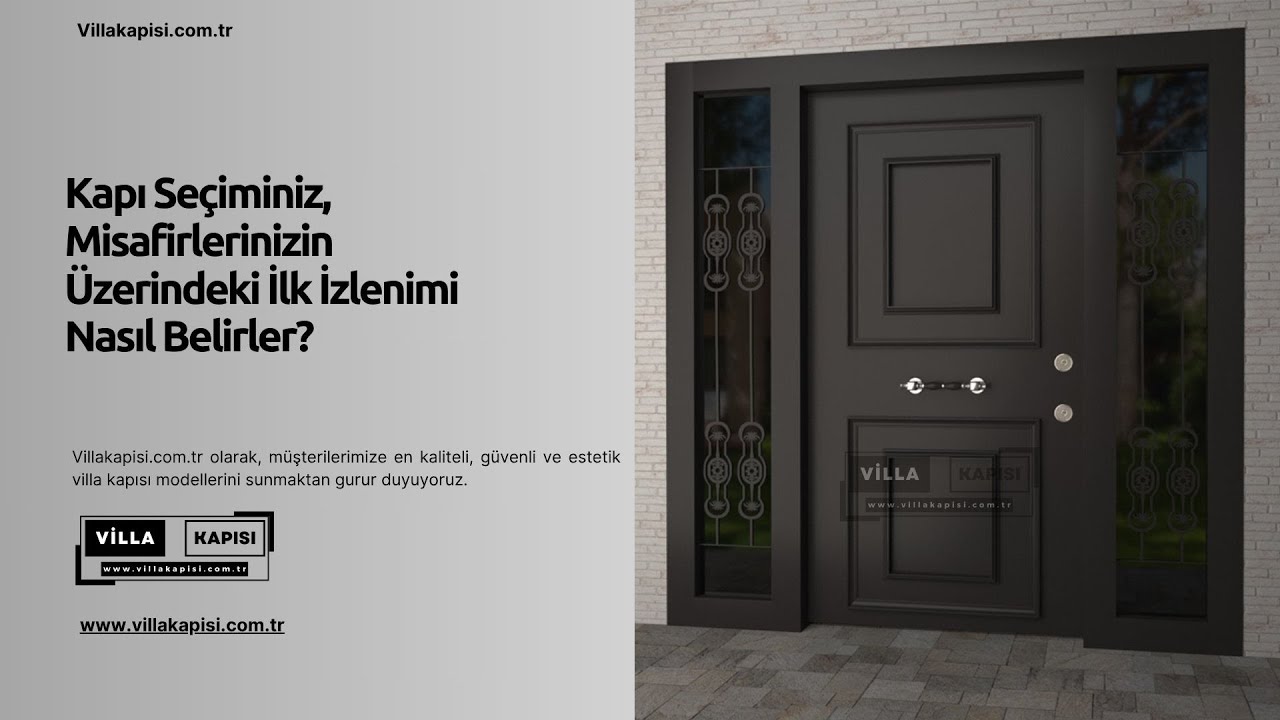🏡 Kapı Seçiminiz, Misafirlerinizin Üzerindeki İlk İzlenimi Nasıl Belirler? #villakapisi #celikkapi