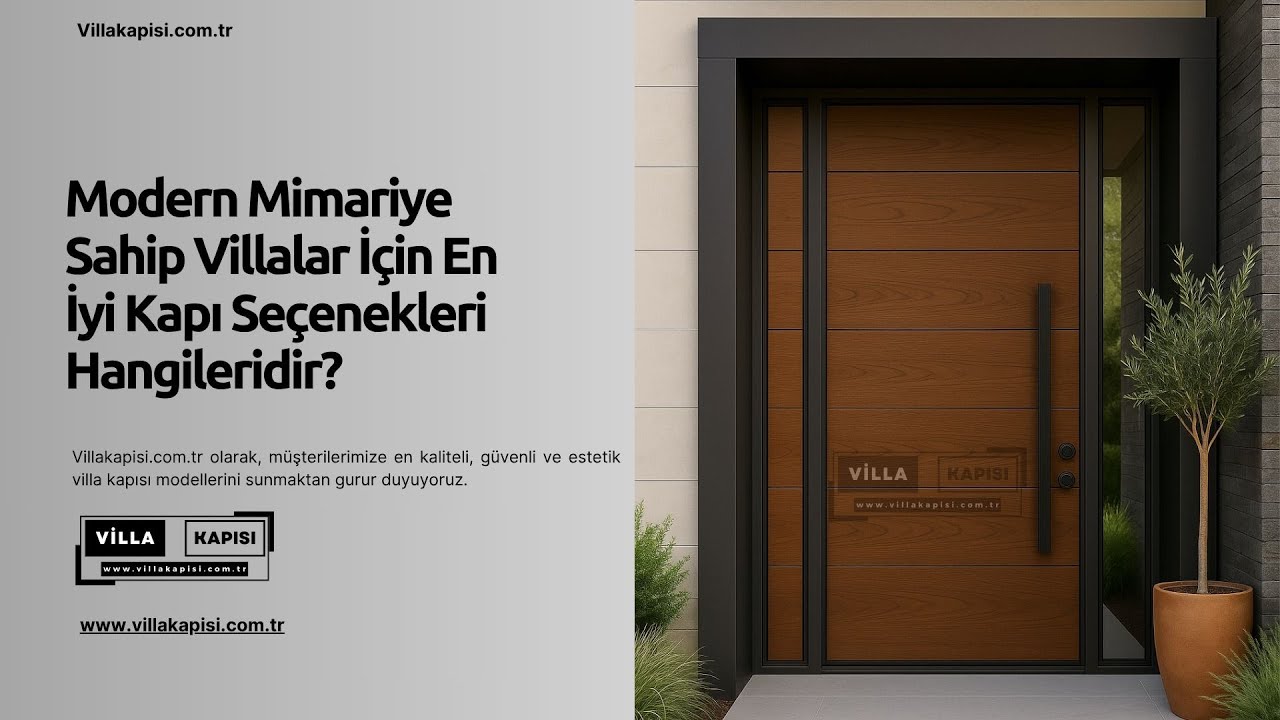 🏡 Modern Mimariye Sahip Villalar İçin En İyi Kapı Seçenekleri Hangileridir? #villakapisi #celikkapi