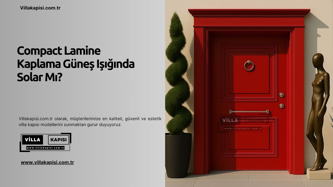 🌞 Compact Lamine Kaplama Güneş Işığında Solar Etki Yapar mı? #villakapisi #celikkapi #interiordesign