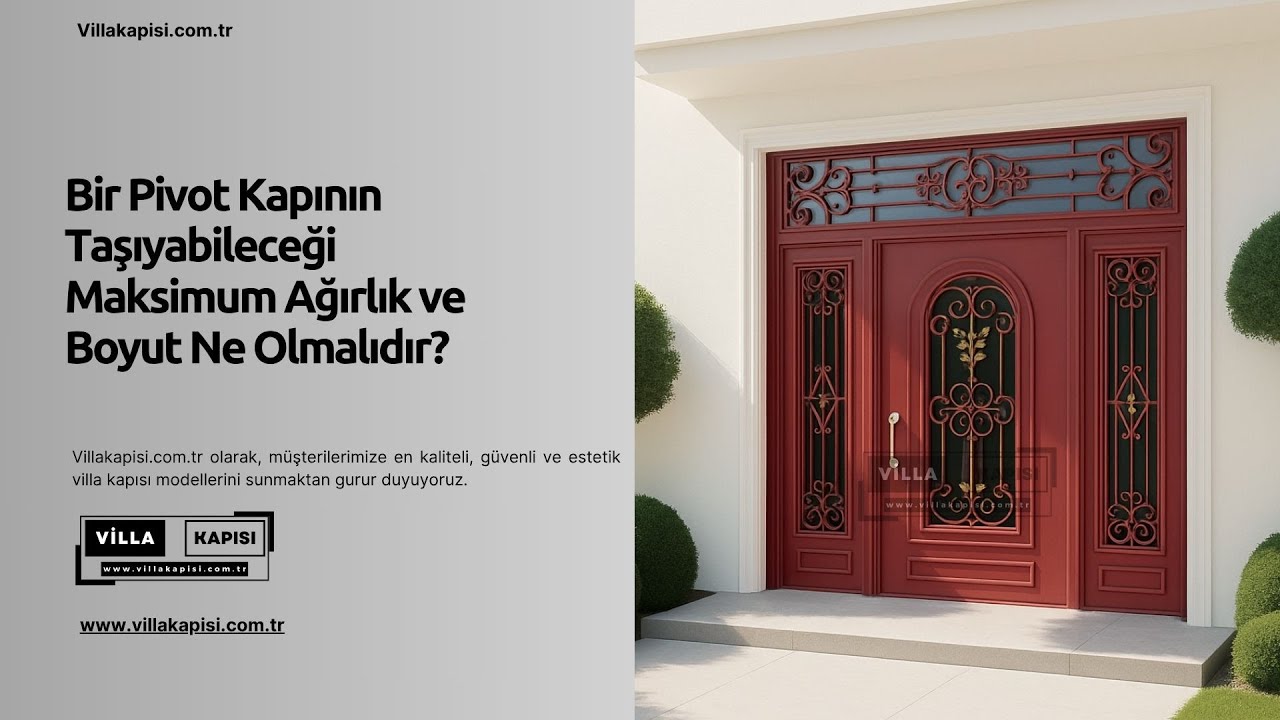 Bir Pivot Kapının Taşıyabileceği Maksimum Ağırlık ve Boyut Ne Olmalıdır? #villakapisi #celikkapi