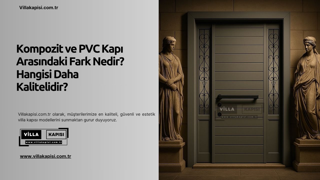 Kompozit ve PVC Kapı Arasındaki Fark Nedir? Hangisi Daha Kalitelidir? #villakapisi #celikkapi