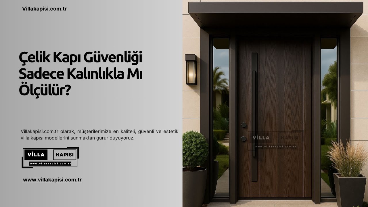 🔐 Çelik Kapı Güvenliği Sadece Kalınlıkla Mı Ölçülür? #villakapisi #celikkapi #interiordesign
