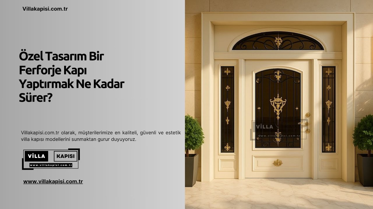 Özel Tasarım Bir Ferforje Kapı Yaptırmak Ne Kadar Sürer? #villakapisi #celikkapi #interiordesign