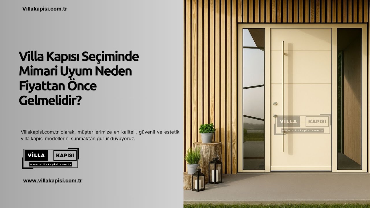 Villa Kapısı Seçiminde Mimari Uyum Neden Fiyattan Önce Gelmelidir? #villakapisi #celikkapi #decor