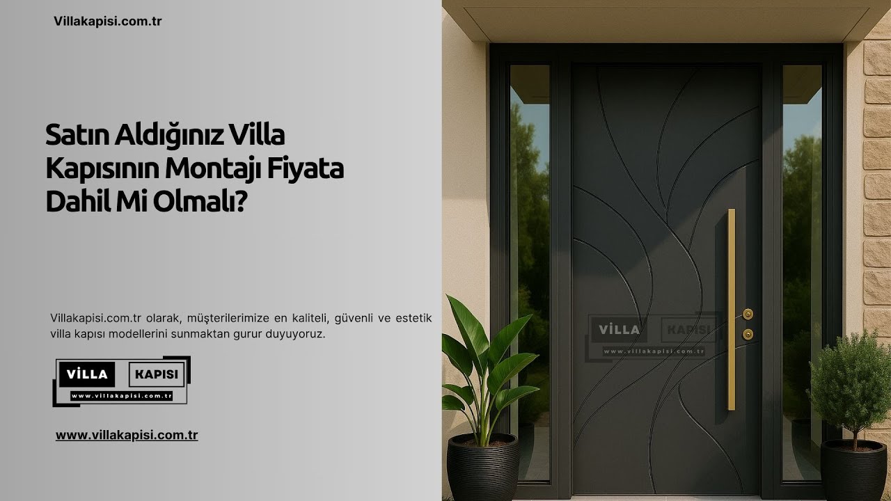 🧰 Satın Aldığınız Villa Kapısının Montajı Fiyata Dahil Mi Olmalı? #villakapisi #celikkapi #decor