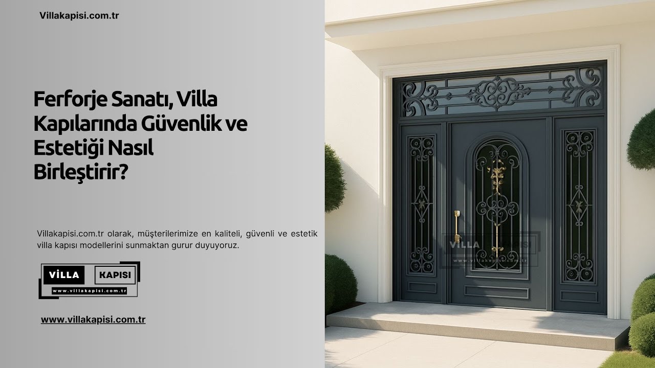 Ferforje Sanatı, Villa Kapılarında Güvenlik ve Estetiği Nasıl Birleştirir? #villakapisi #celikkapi
