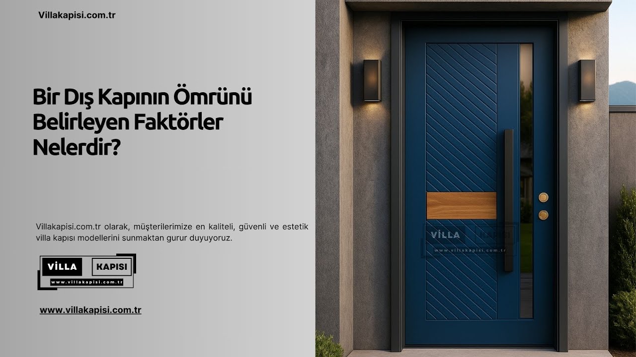 Bir Dış Kapının Ömrünü Belirleyen Faktörler Nelerdir? #villakapisi #celikkapi #interiordesign