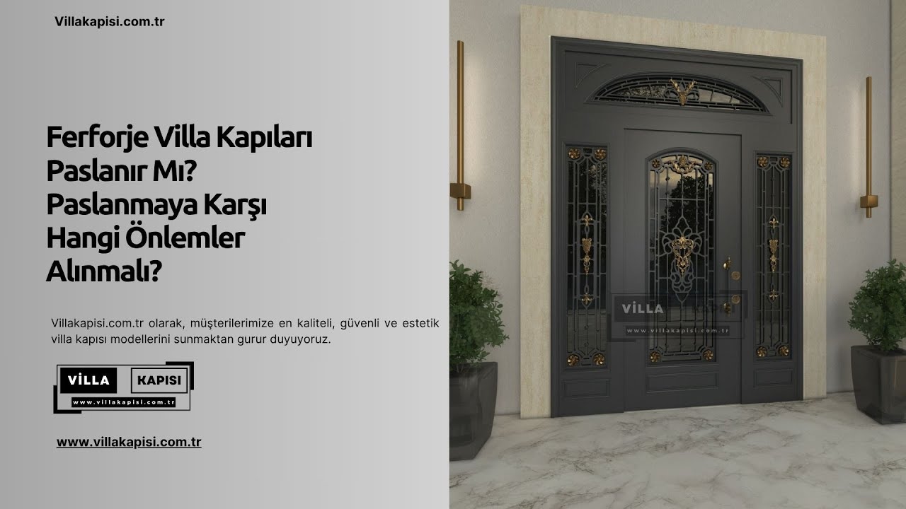 Ferforje Villa Kapıları Paslanır Mı? #villakapisi #celikkapi #interiordesign #homedecoration