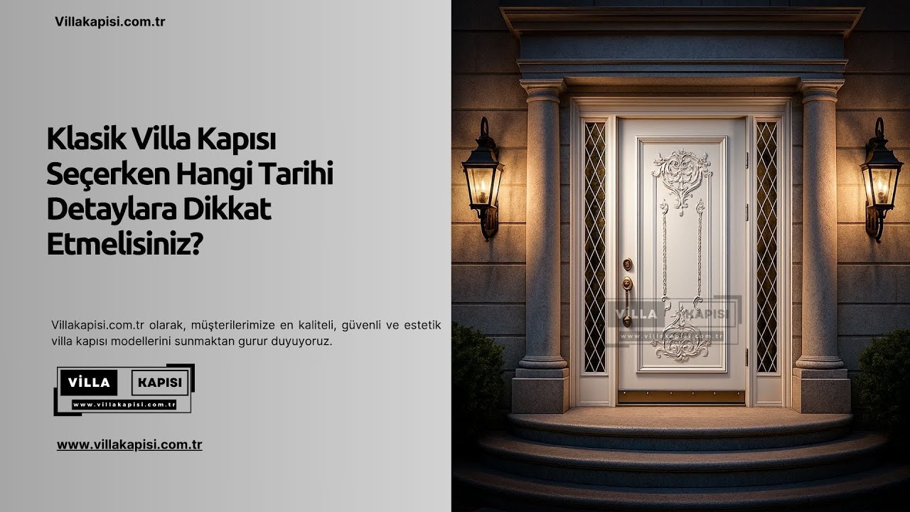 Klasik Villa Kapısı Seçerken Hangi Tarihi Detaylara Dikkat Etmelisiniz? #villakapisi #celikkapi