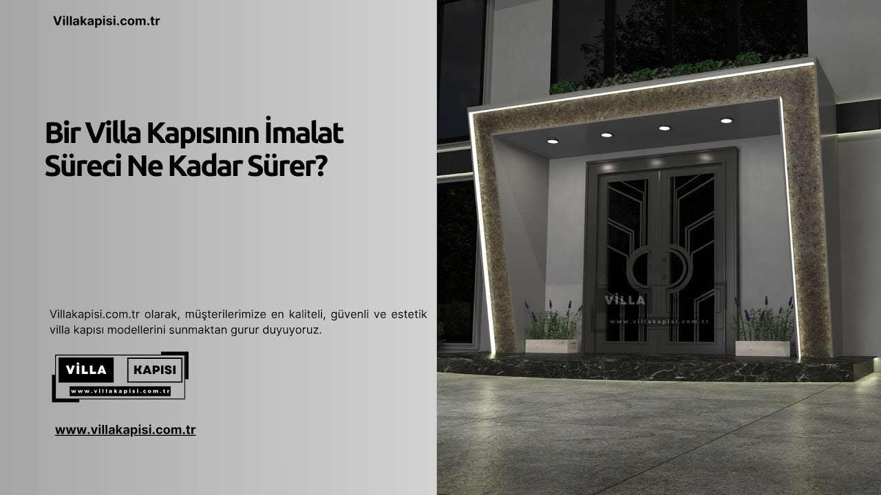⏳ Bir Villa Kapısının İmalat Süreci Ne Kadar Sürer? #villakapisi #celikkapi #interiordesign #decor