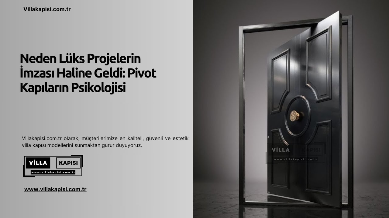 Neden Lüks Projelerin İmzası Haline Geldi: Pivot Kapıların Psikolojisi #villakapisi #celikkapi